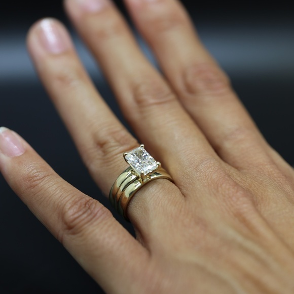 2 carat Diamond ring yellow gold - Picture 9 of 13